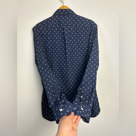 J. Crew by Lewn 100s 2 ply Yarn Shirt Mens M Slim Secret Wash Button up Floral - Picture 4 of 14